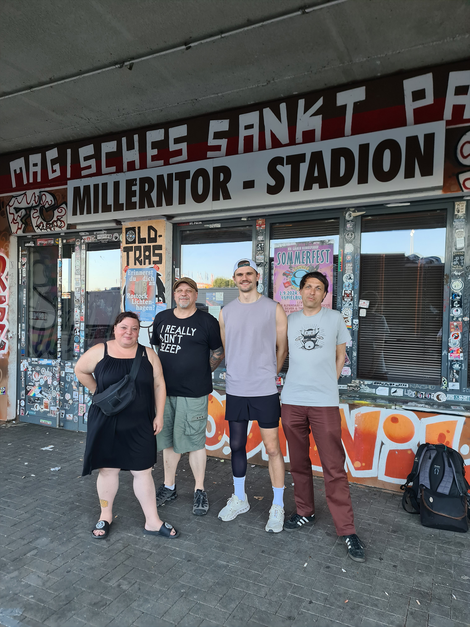 V.l.n.r.: Verena D., Andreas Strippel, Sören Ahlers und Martin Wolter.