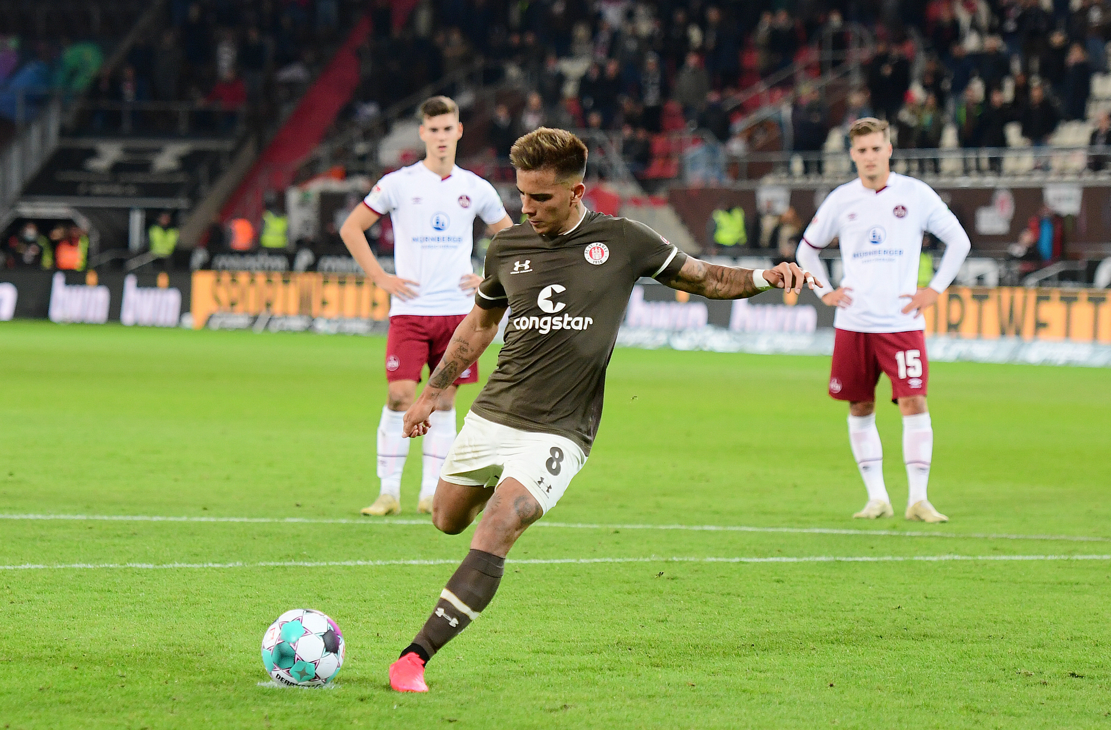 Rodrigo Zalazar was a driving force in the first 45 minutes. The Uruguayan was his side’s stand-out player and also converted a penalty.